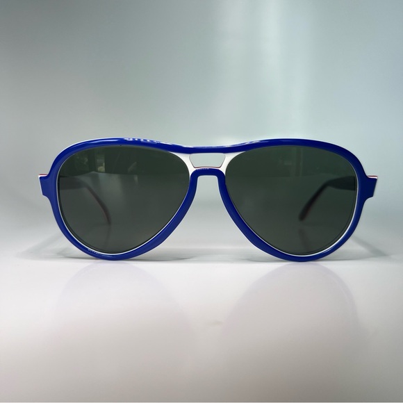 New Vintage B&L RayBan Vagabond G15 Red White Blue Aviator Sunglasses NOS - Picture 16 of 16